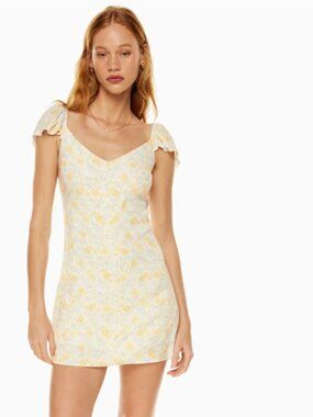 Aritzia Sunday Best Moka Dress Butter yellow